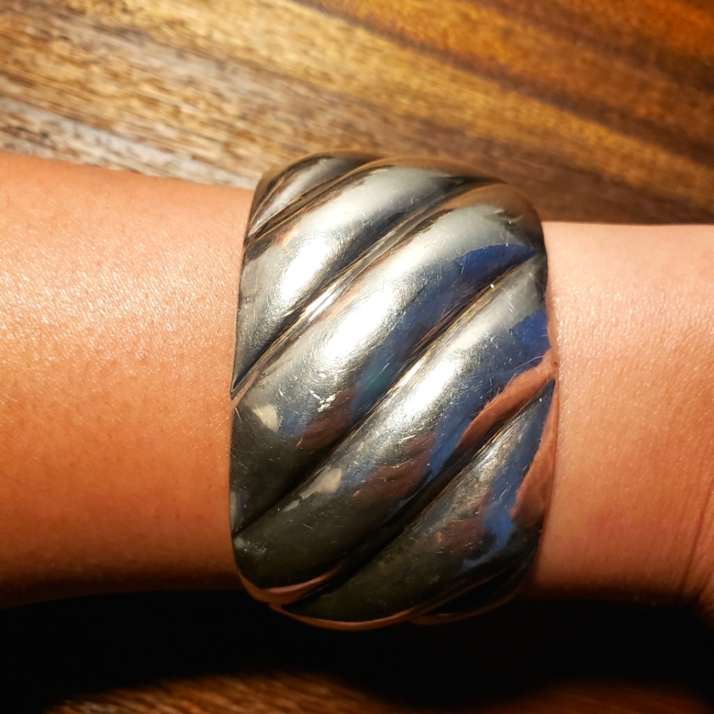 Vintage Sterling Silver Cuff Bracelet